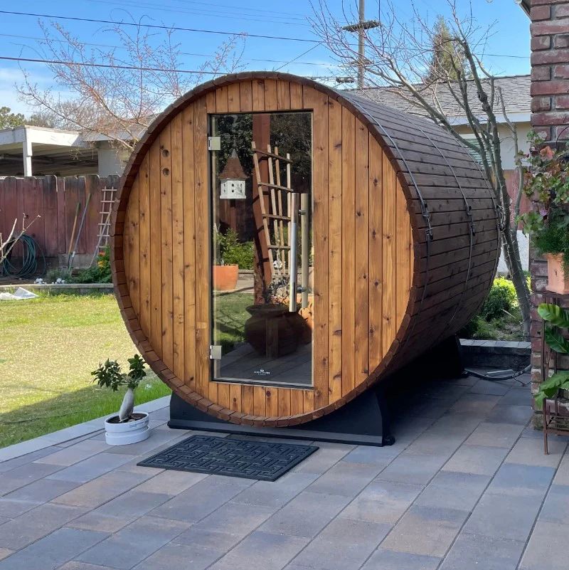 4 PERSON OUTDOOR STANDARD BARREL SAUNA