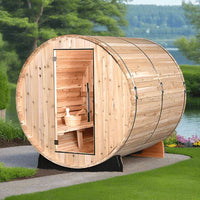 4 PERSON OUTDOOR STANDARD BARREL SAUNA